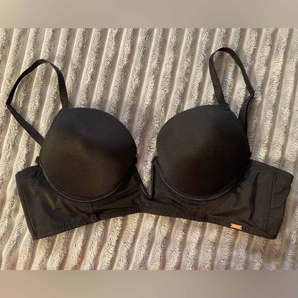 RACHEL Rachel Roy Push-up Black Bra, 34B